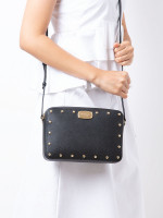 michael kors sandrine stud small leather crossbody