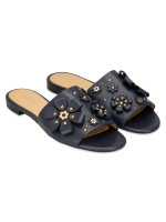navy michael kors sandals