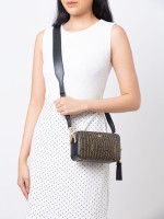 michael michael kors metallic deco small camera bag