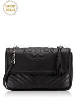 tory burch fleming chevron flap shoulder bag